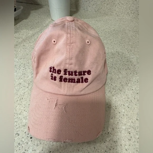 KBETHOS Pink Embroidered Hat The Future is Female - Picture 6 of 8